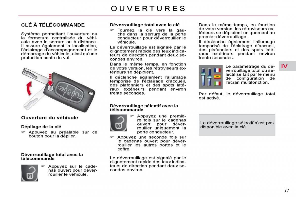 Citroen C4 Picasso I 1 owners manual manuel du proprietaire / page 68