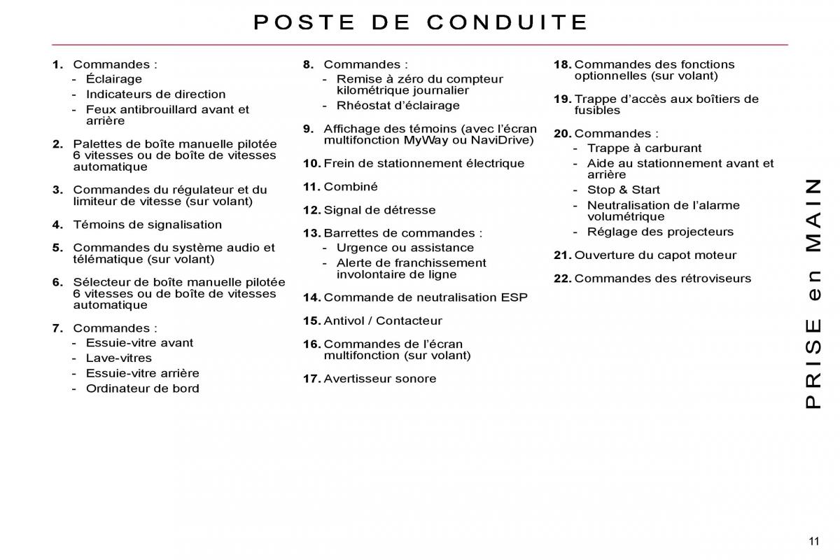 Citroen C4 Picasso I 1 owners manual manuel du proprietaire / page 8