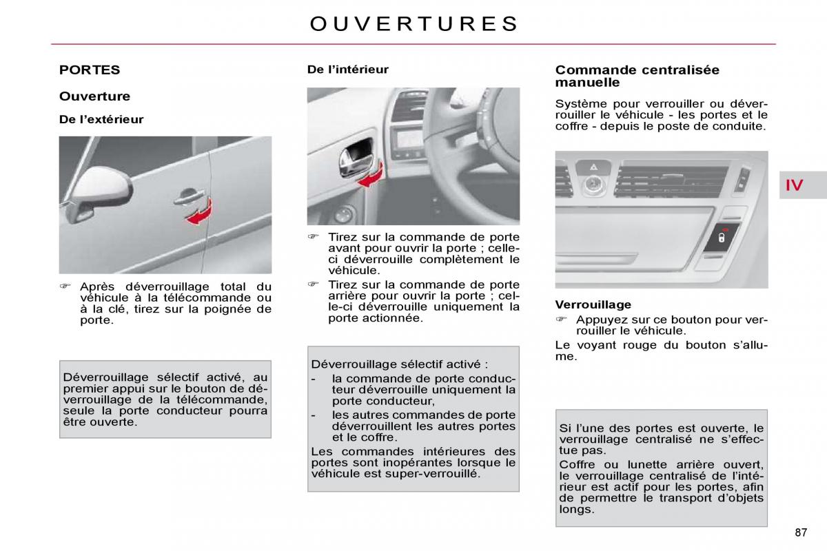 Citroen C4 Picasso I 1 owners manual manuel du proprietaire / page 82