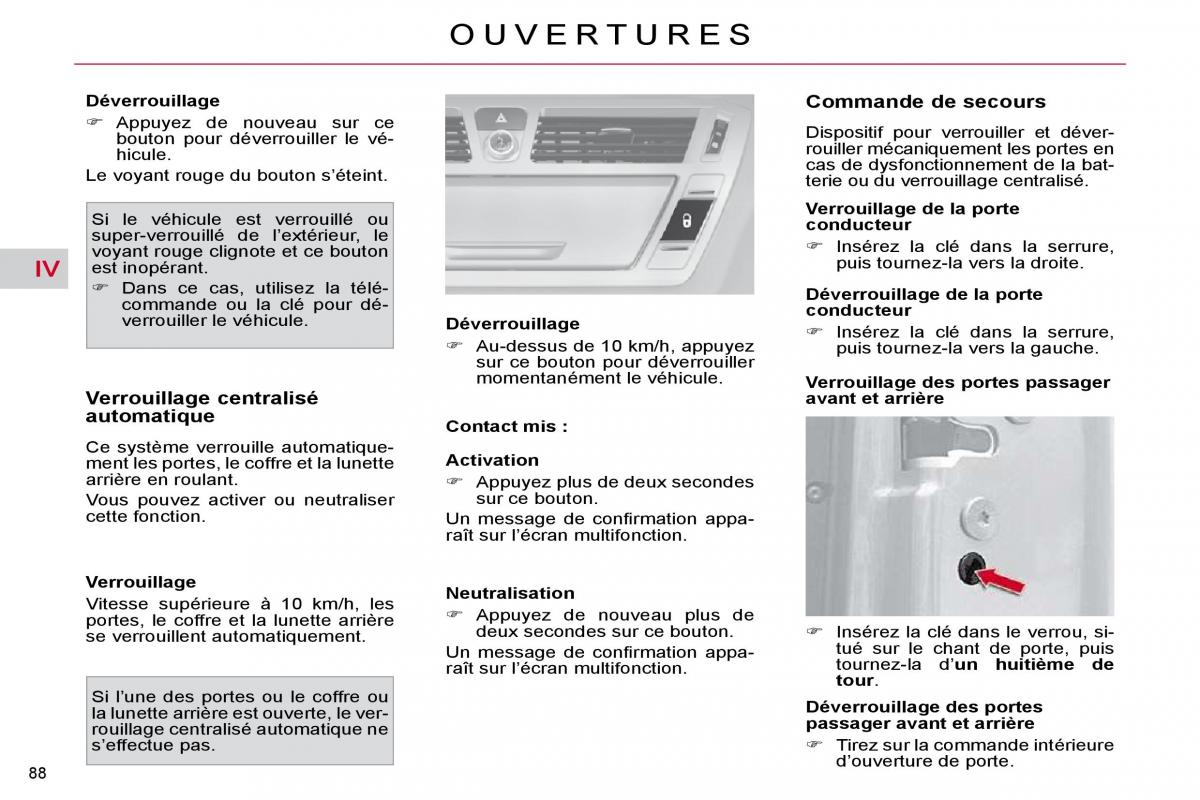 Citroen C4 Picasso I 1 owners manual manuel du proprietaire / page 83