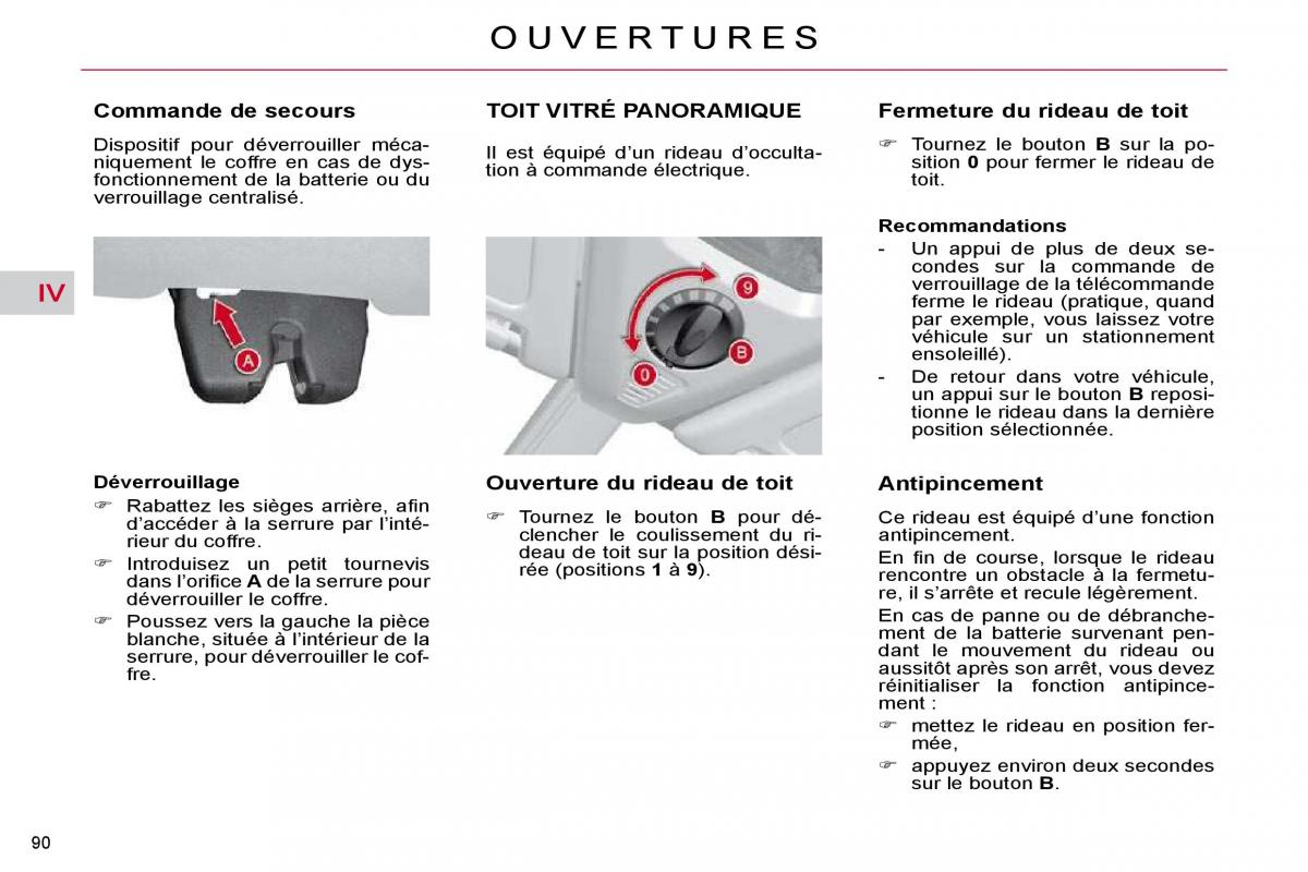 Citroen C4 Picasso I 1 owners manual manuel du proprietaire / page 85