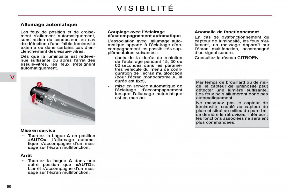 Citroen C4 Picasso I 1 owners manual manuel du proprietaire / page 89