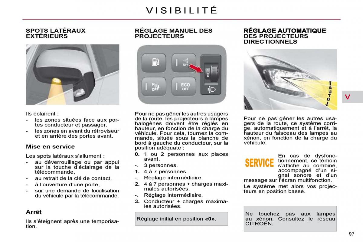 Citroen C4 Picasso I 1 owners manual manuel du proprietaire / page 90