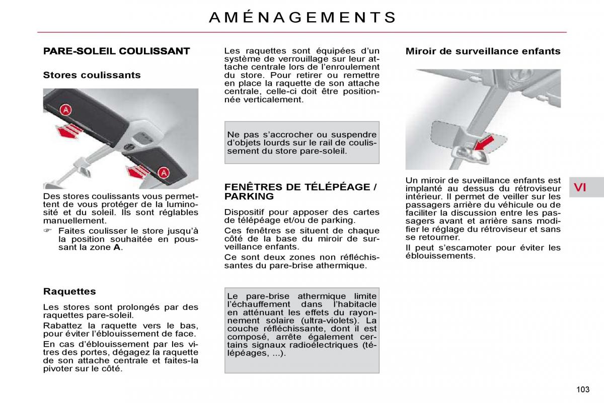 Citroen C4 Picasso I 1 owners manual manuel du proprietaire / page 94