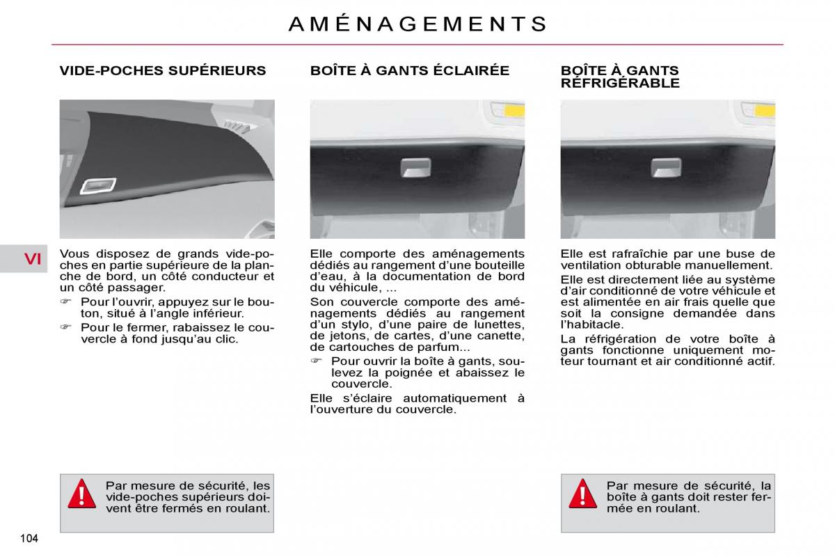 Citroen C4 Picasso I 1 owners manual manuel du proprietaire / page 95