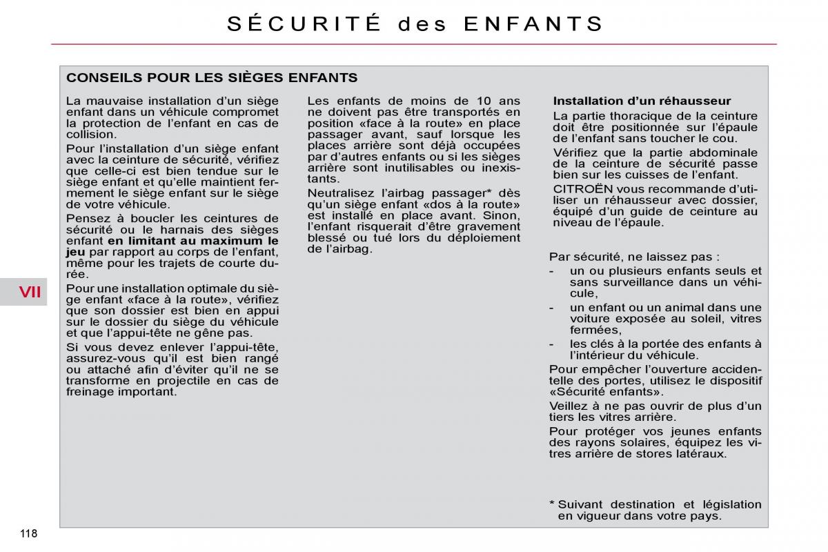 Citroen C4 Picasso I 1 owners manual manuel du proprietaire / page 123