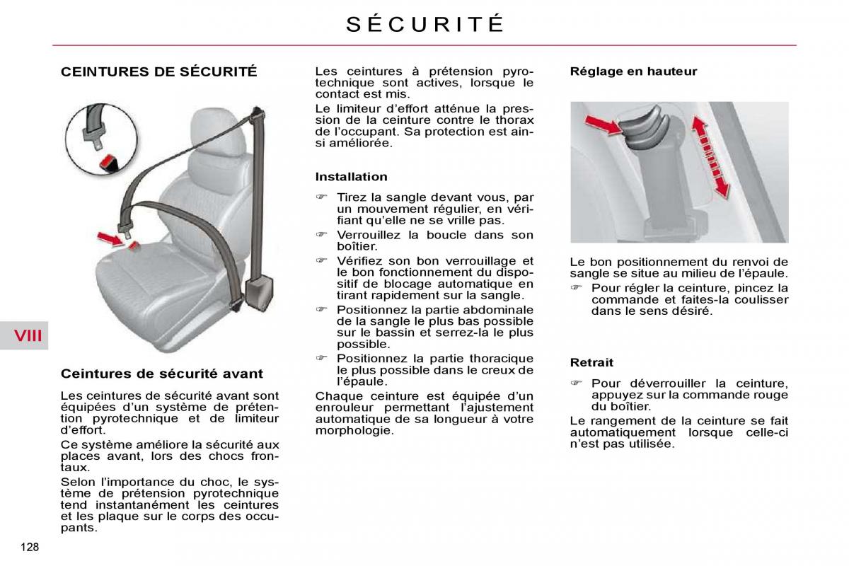 Citroen C4 Picasso I 1 owners manual manuel du proprietaire / page 132