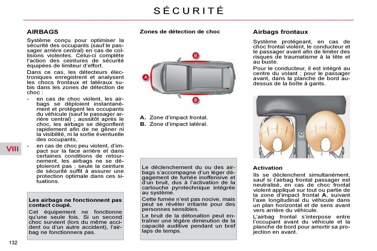 Citroen C4 Picasso I 1 owners manual manuel du proprietaire / page 136