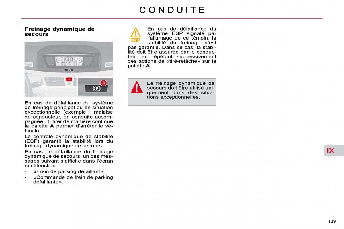 Citroen C4 Picasso I 1 owners manual manuel du proprietaire / page 144