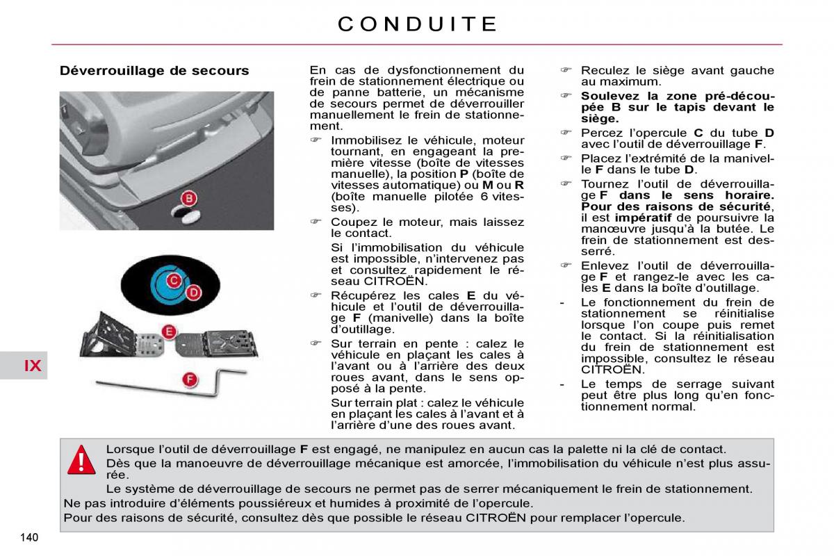 Citroen C4 Picasso I 1 owners manual manuel du proprietaire / page 145