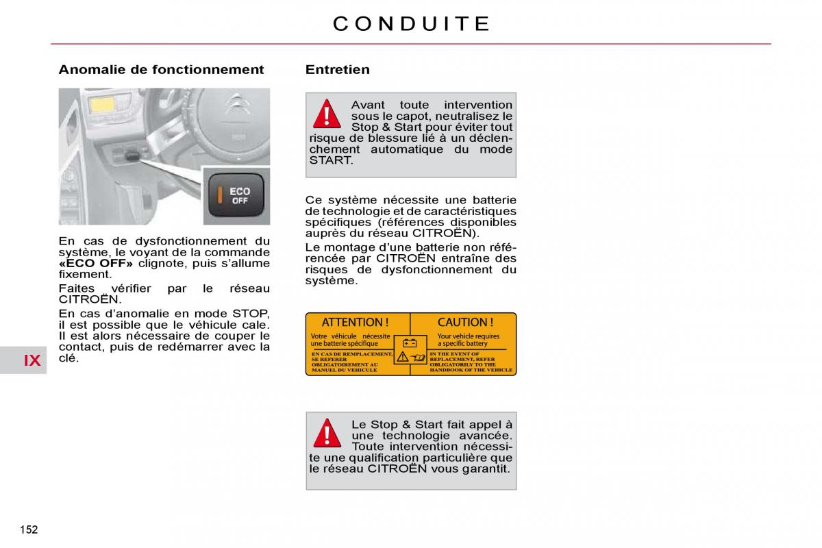 Citroen C4 Picasso I 1 owners manual manuel du proprietaire / page 157