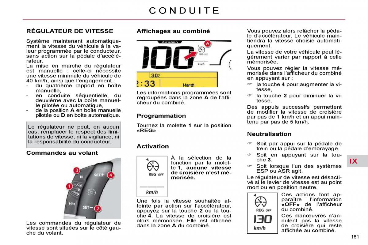 Citroen C4 Picasso I 1 owners manual manuel du proprietaire / page 166