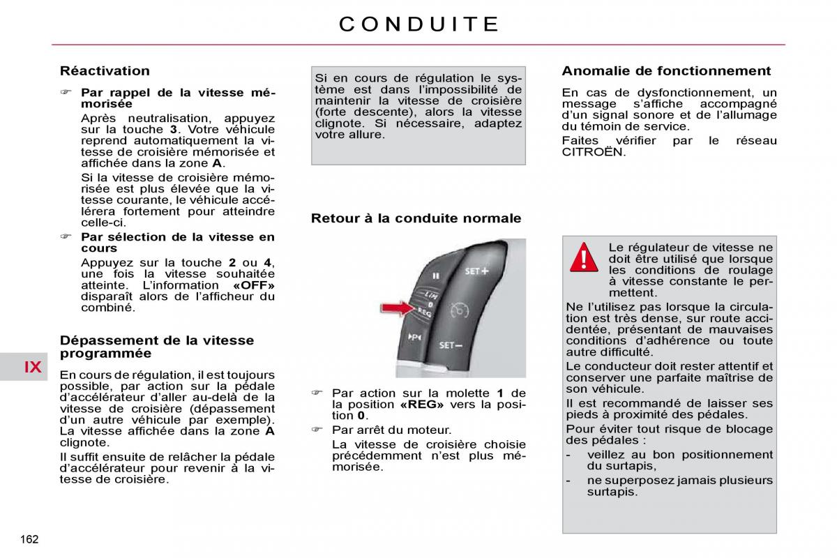 Citroen C4 Picasso I 1 owners manual manuel du proprietaire / page 167