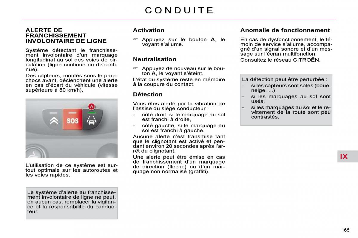 Citroen C4 Picasso I 1 owners manual manuel du proprietaire / page 170