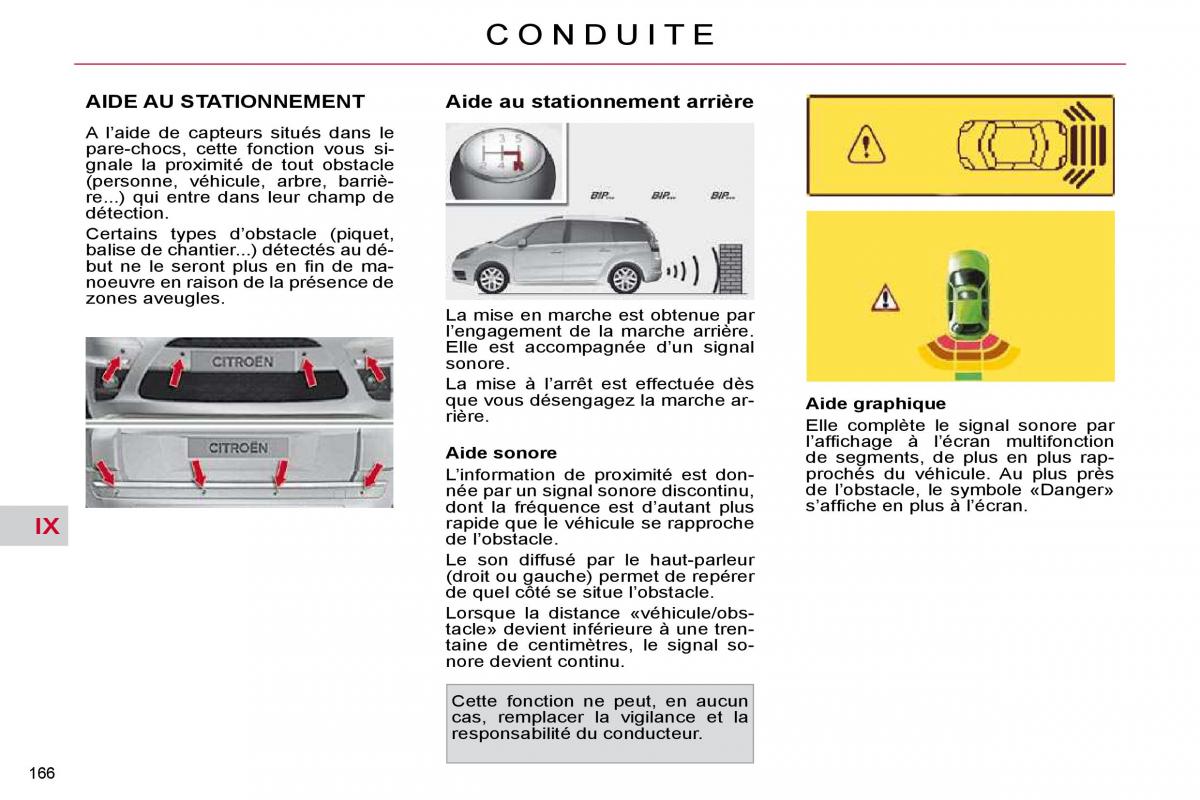 Citroen C4 Picasso I 1 owners manual manuel du proprietaire / page 171