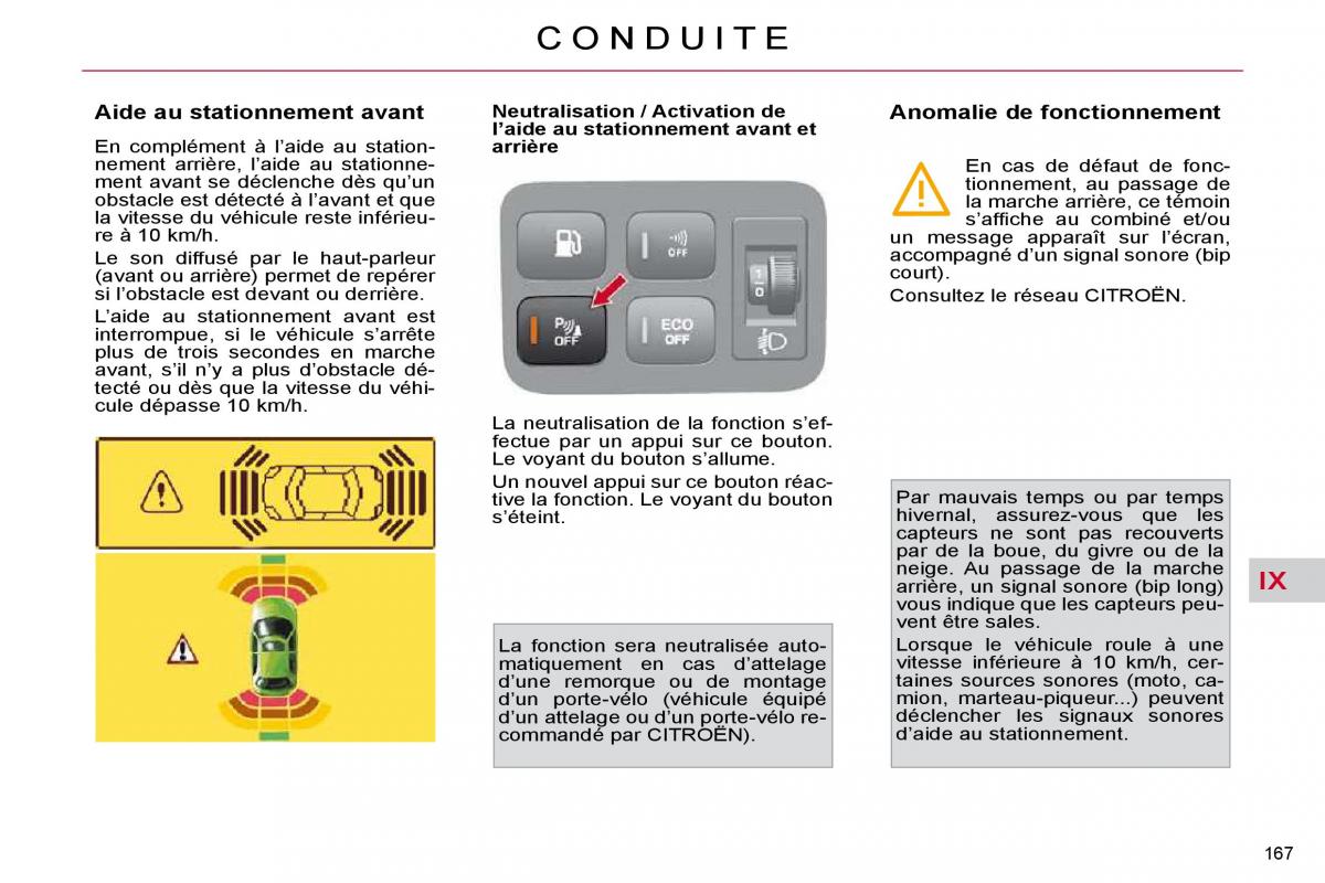 Citroen C4 Picasso I 1 owners manual manuel du proprietaire / page 172