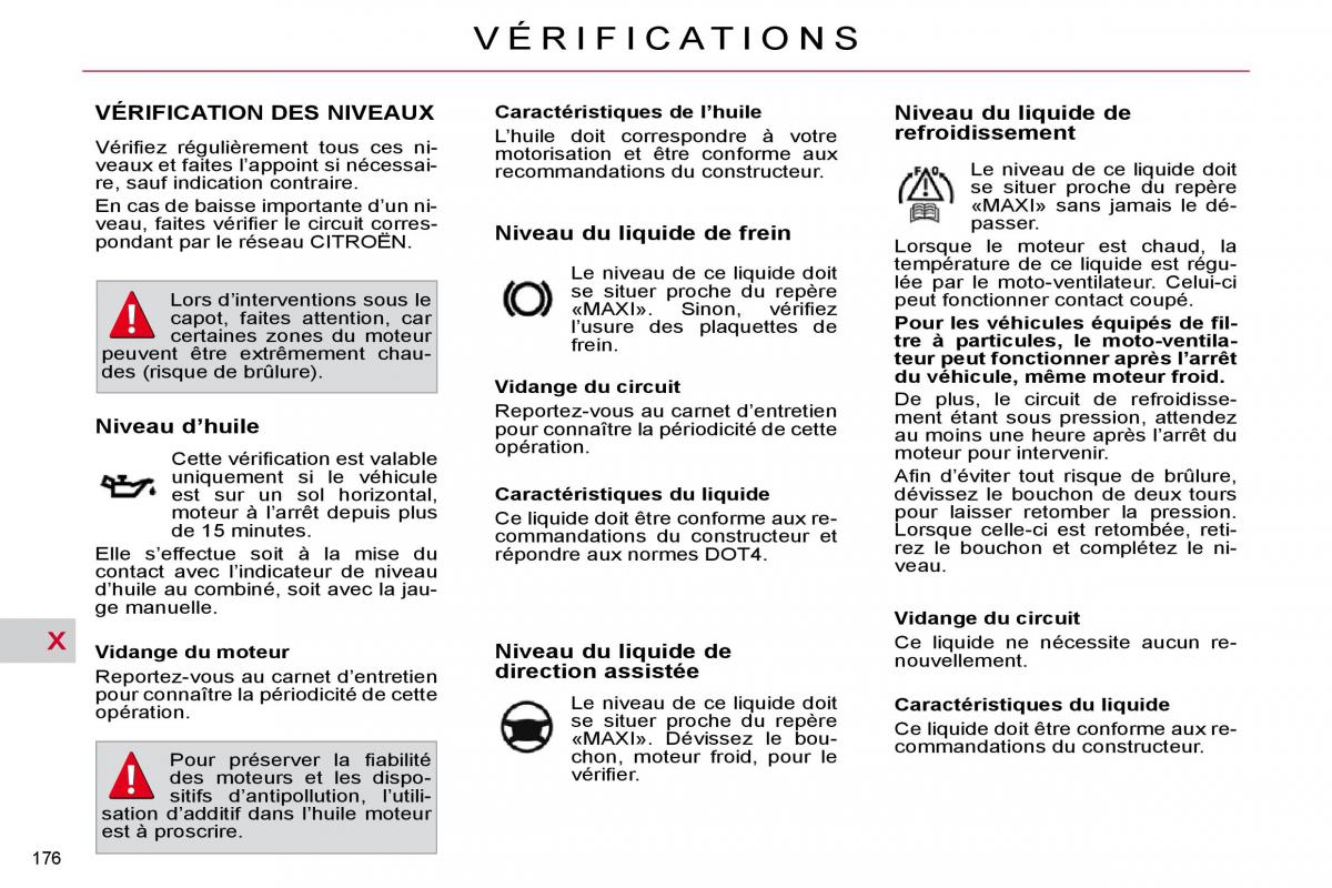 Citroen C4 Picasso I 1 owners manual manuel du proprietaire / page 180