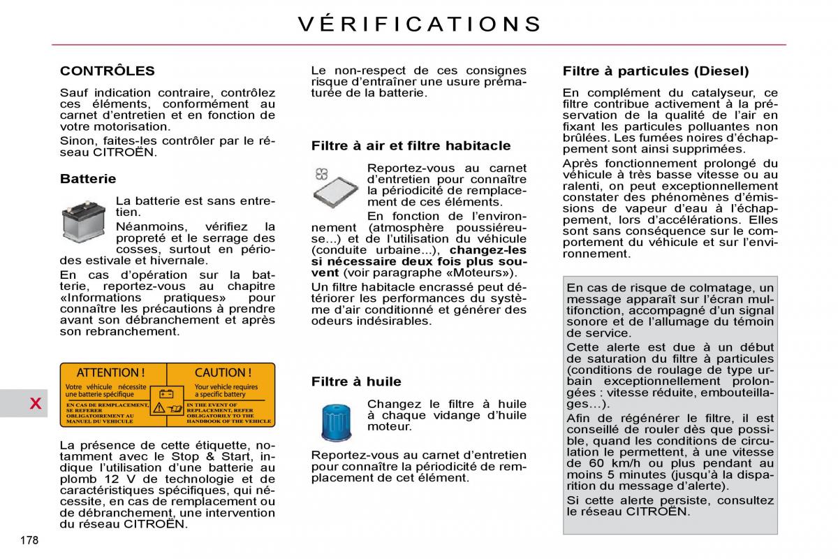 Citroen C4 Picasso I 1 owners manual manuel du proprietaire / page 182