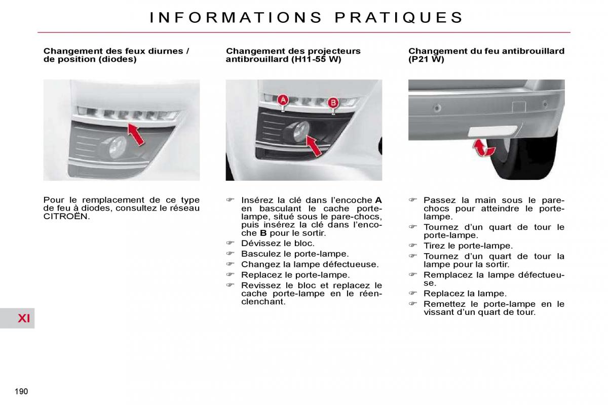 Citroen C4 Picasso I 1 owners manual manuel du proprietaire / page 195