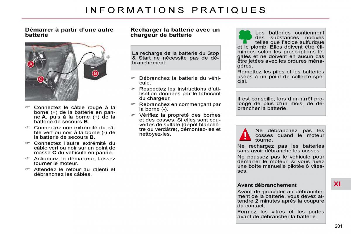 Citroen C4 Picasso I 1 owners manual manuel du proprietaire / page 207