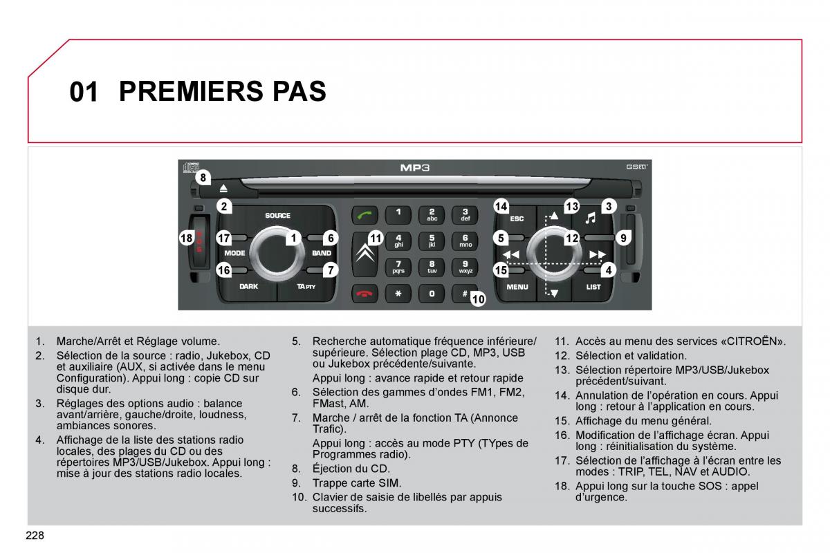 Citroen C4 Picasso I 1 owners manual manuel du proprietaire / page 227