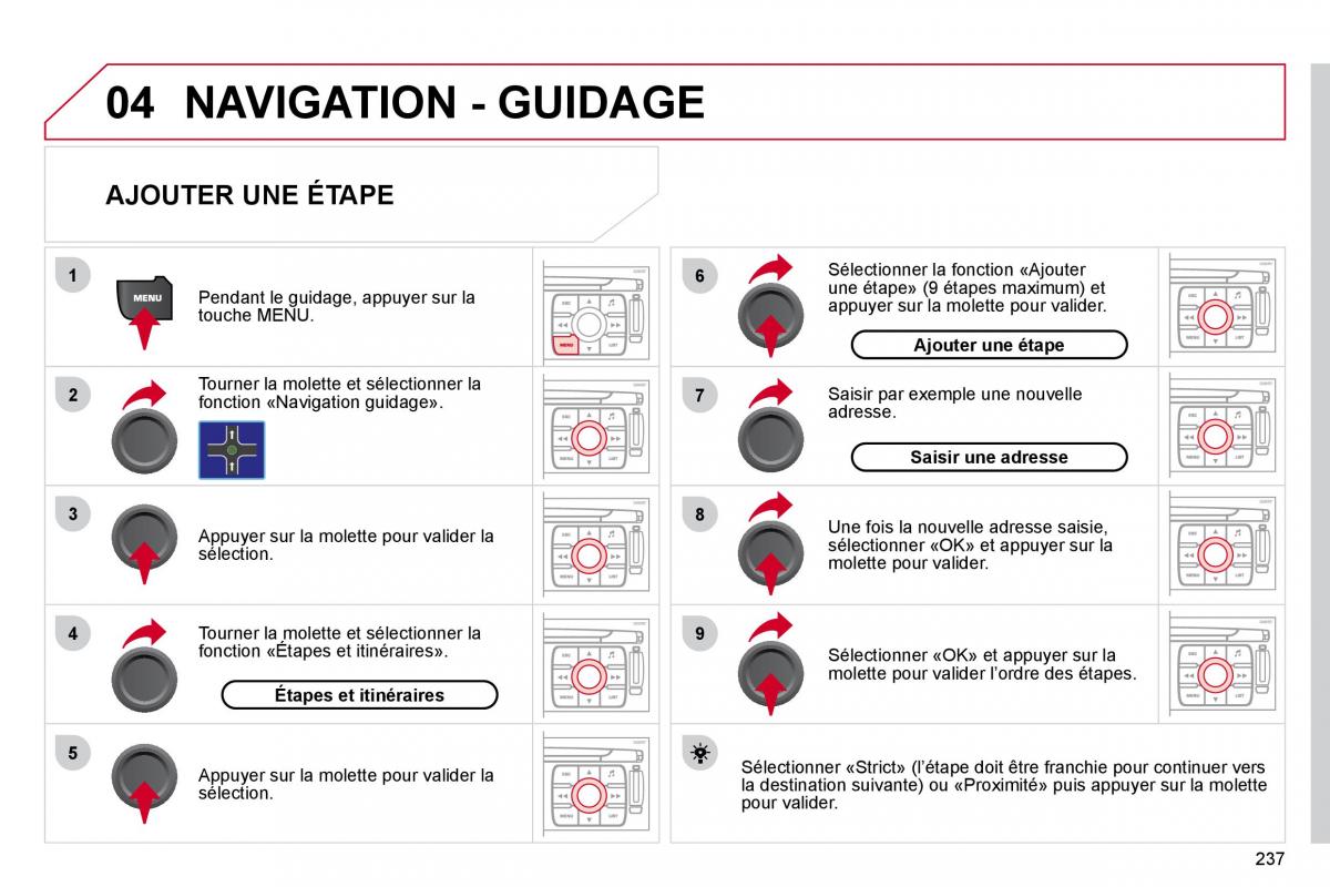 Citroen C4 Picasso I 1 owners manual manuel du proprietaire / page 236