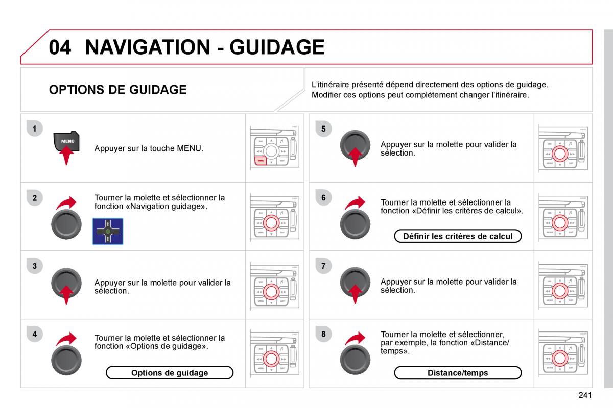 Citroen C4 Picasso I 1 owners manual manuel du proprietaire / page 240