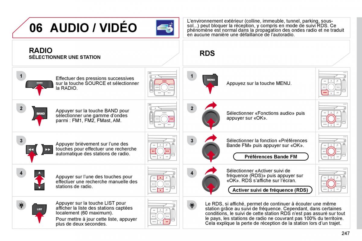 Citroen C4 Picasso I 1 owners manual manuel du proprietaire / page 246