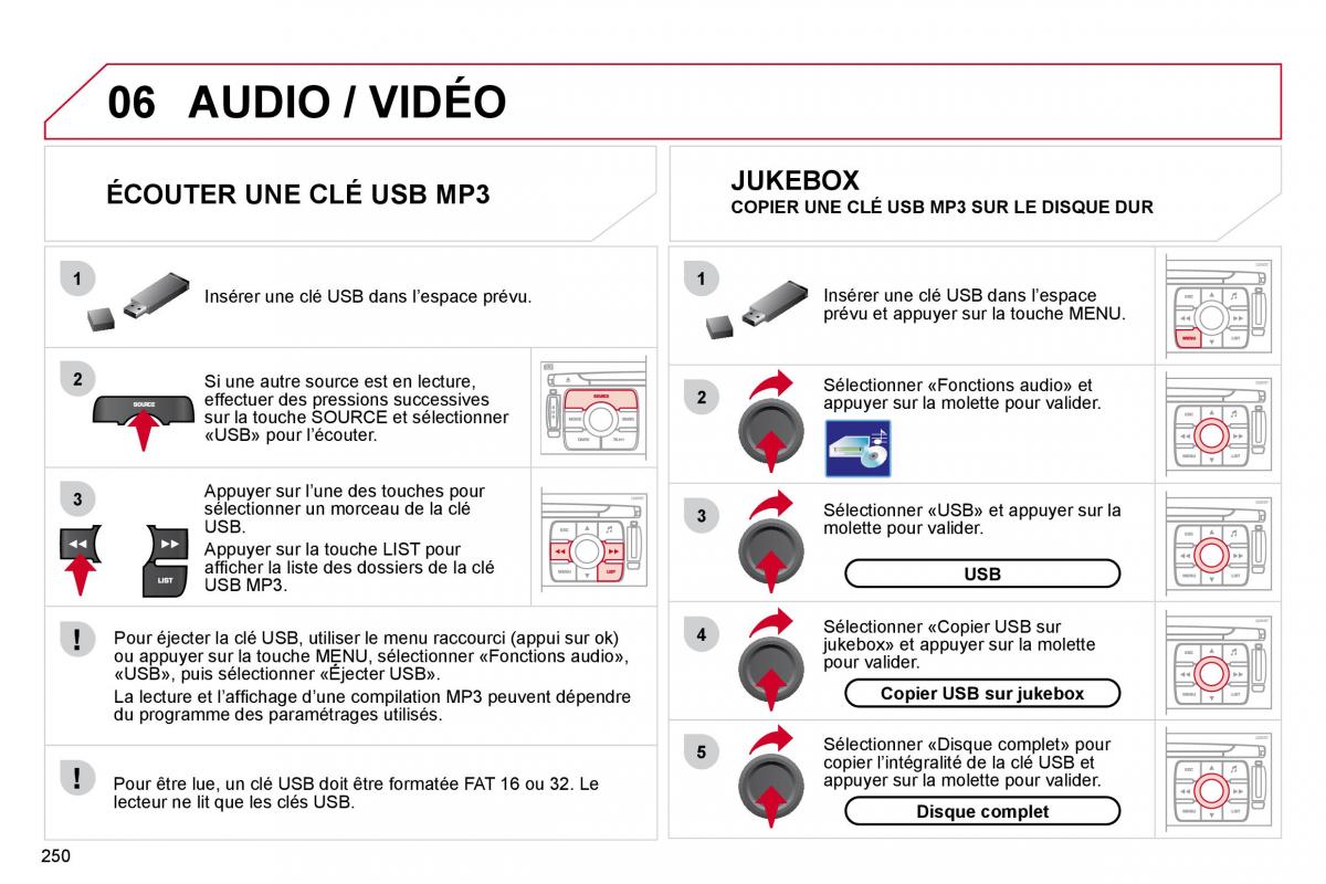 Citroen C4 Picasso I 1 owners manual manuel du proprietaire / page 249