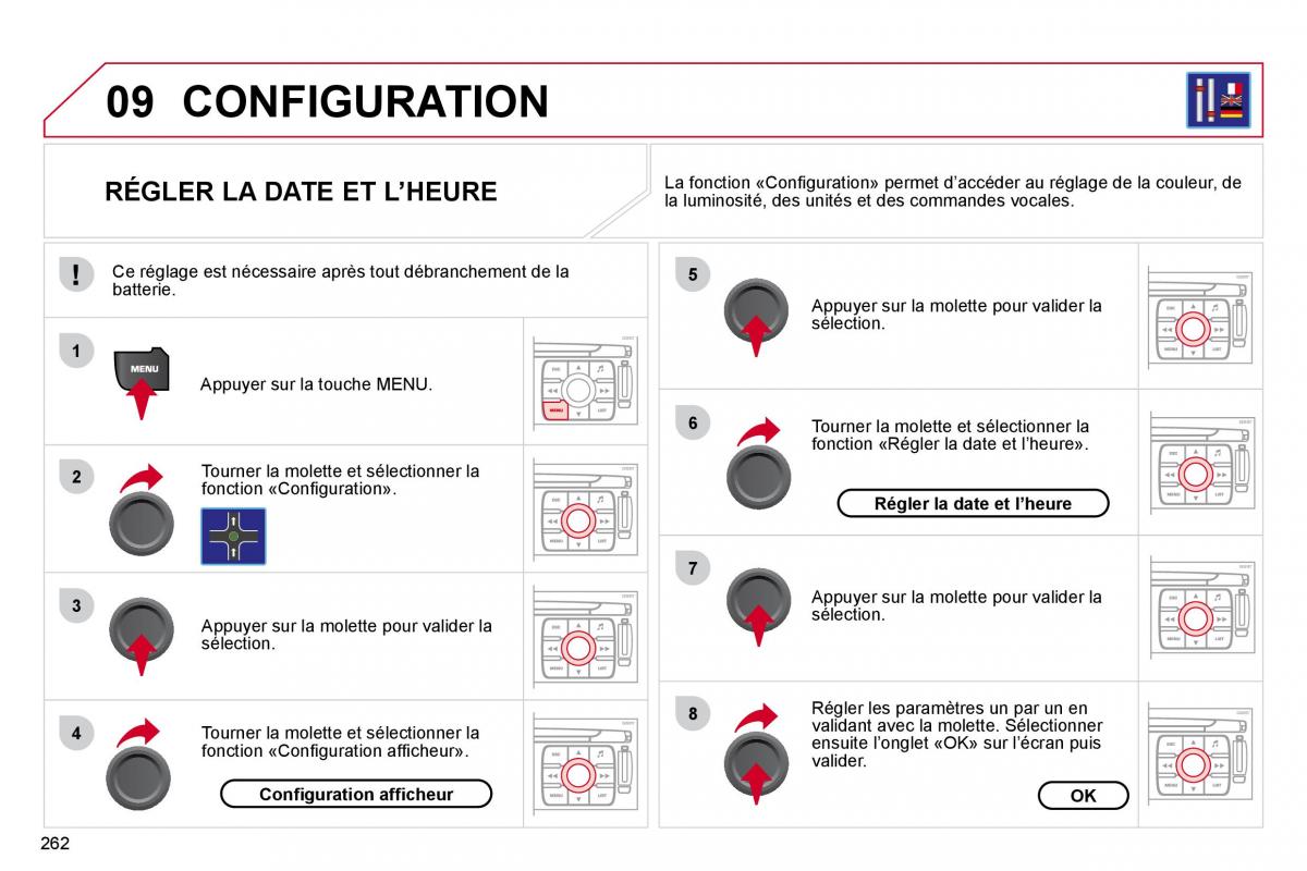 Citroen C4 Picasso I 1 owners manual manuel du proprietaire / page 261