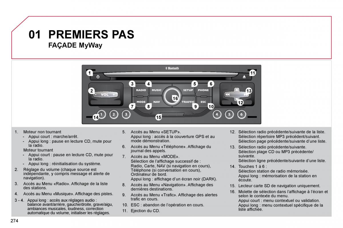 Citroen C4 Picasso I 1 owners manual manuel du proprietaire / page 272