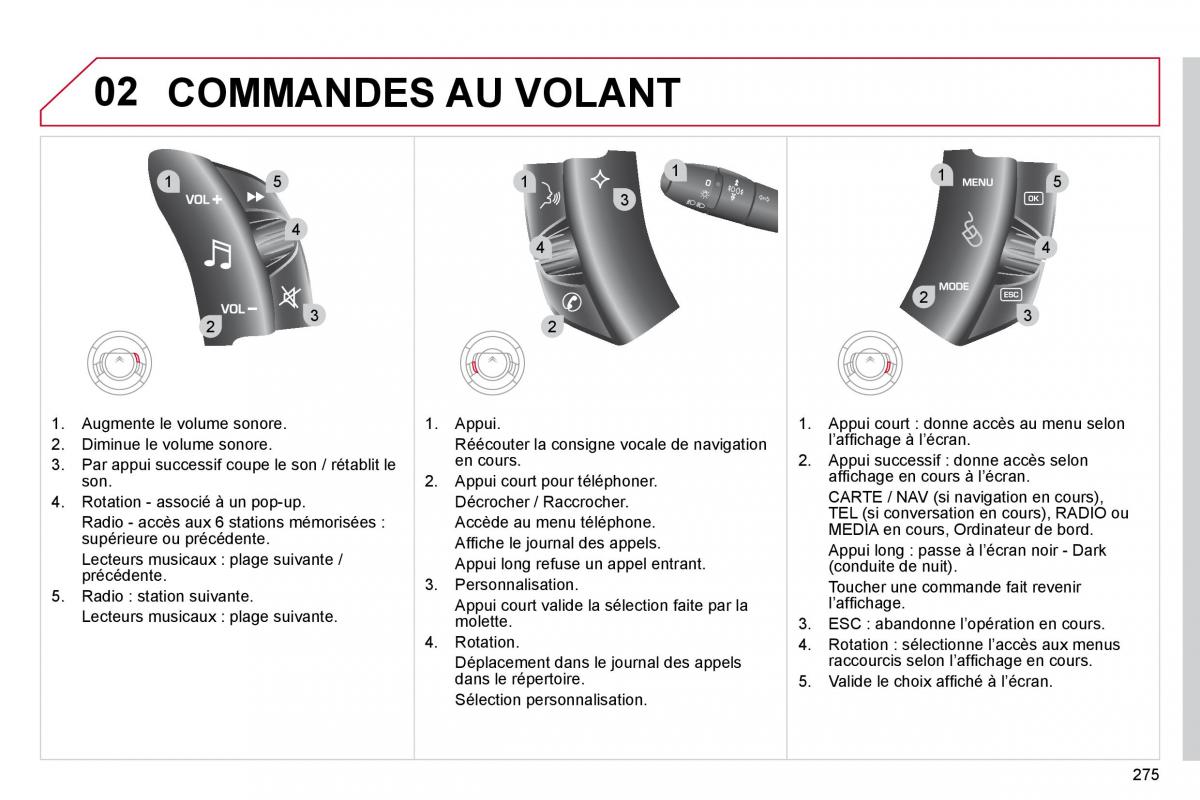 Citroen C4 Picasso I 1 owners manual manuel du proprietaire / page 273