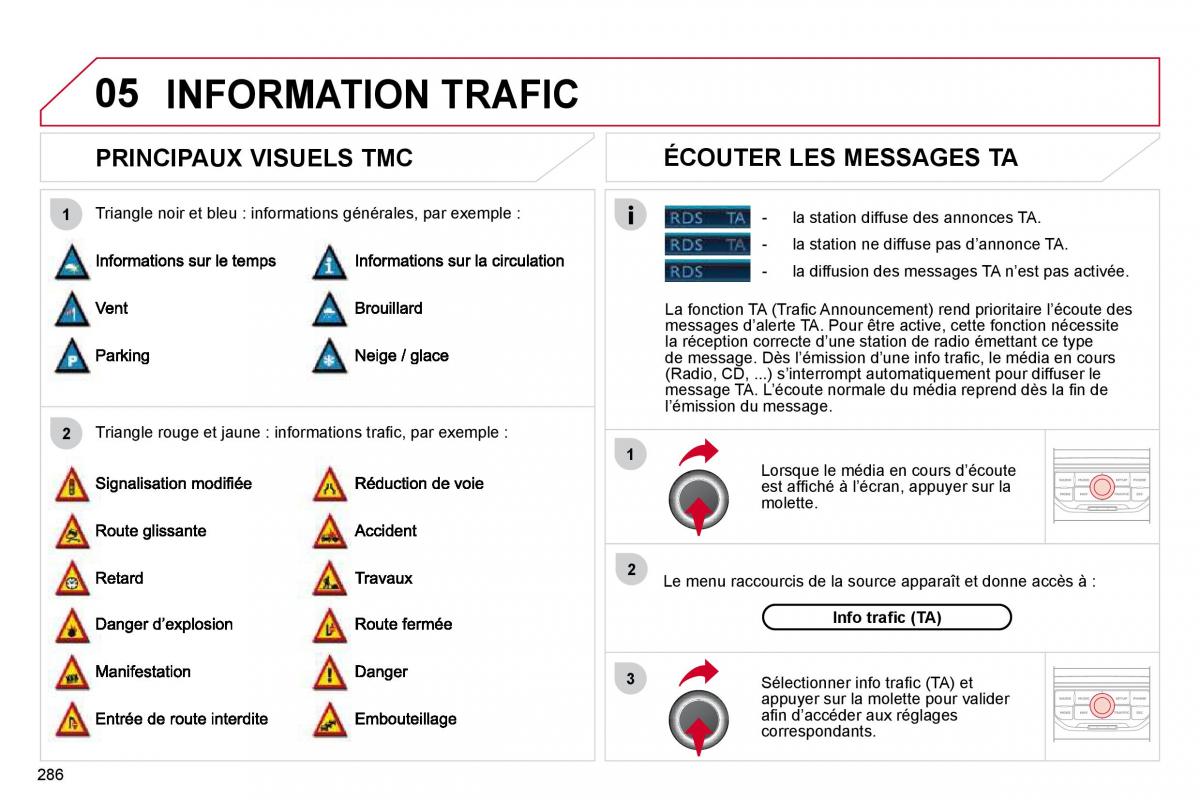 Citroen C4 Picasso I 1 owners manual manuel du proprietaire / page 284