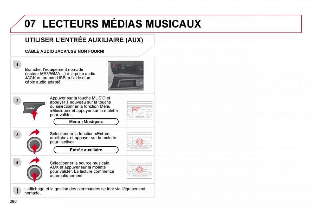 Citroen C4 Picasso I 1 owners manual manuel du proprietaire / page 288