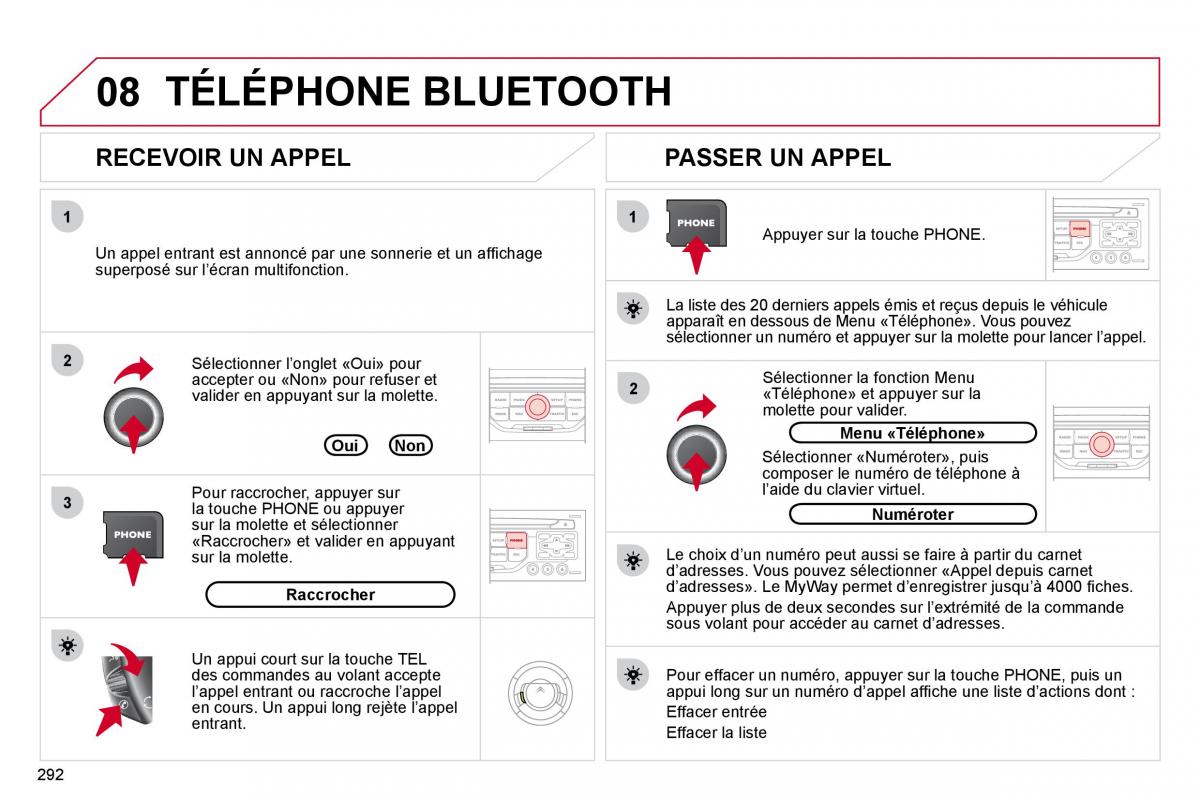 Citroen C4 Picasso I 1 owners manual manuel du proprietaire / page 290