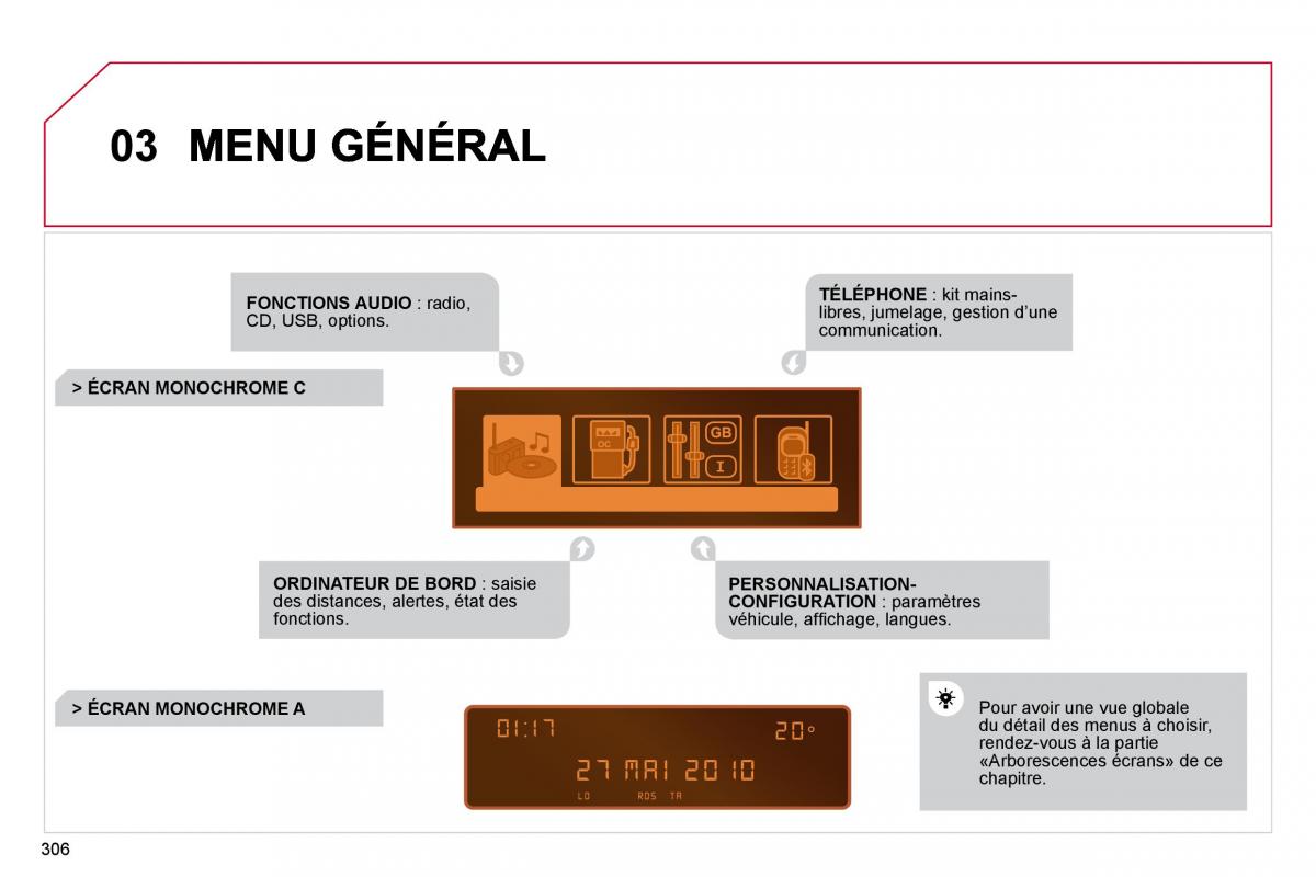 Citroen C4 Picasso I 1 owners manual manuel du proprietaire / page 304