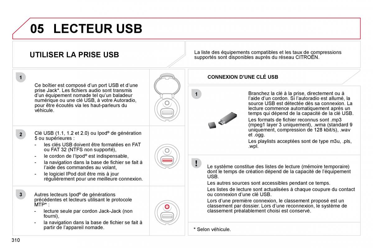 Citroen C4 Picasso I 1 owners manual manuel du proprietaire / page 308