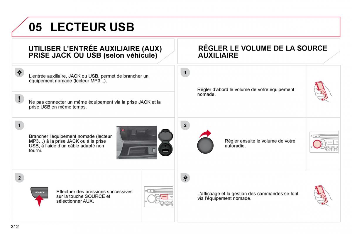 Citroen C4 Picasso I 1 owners manual manuel du proprietaire / page 310