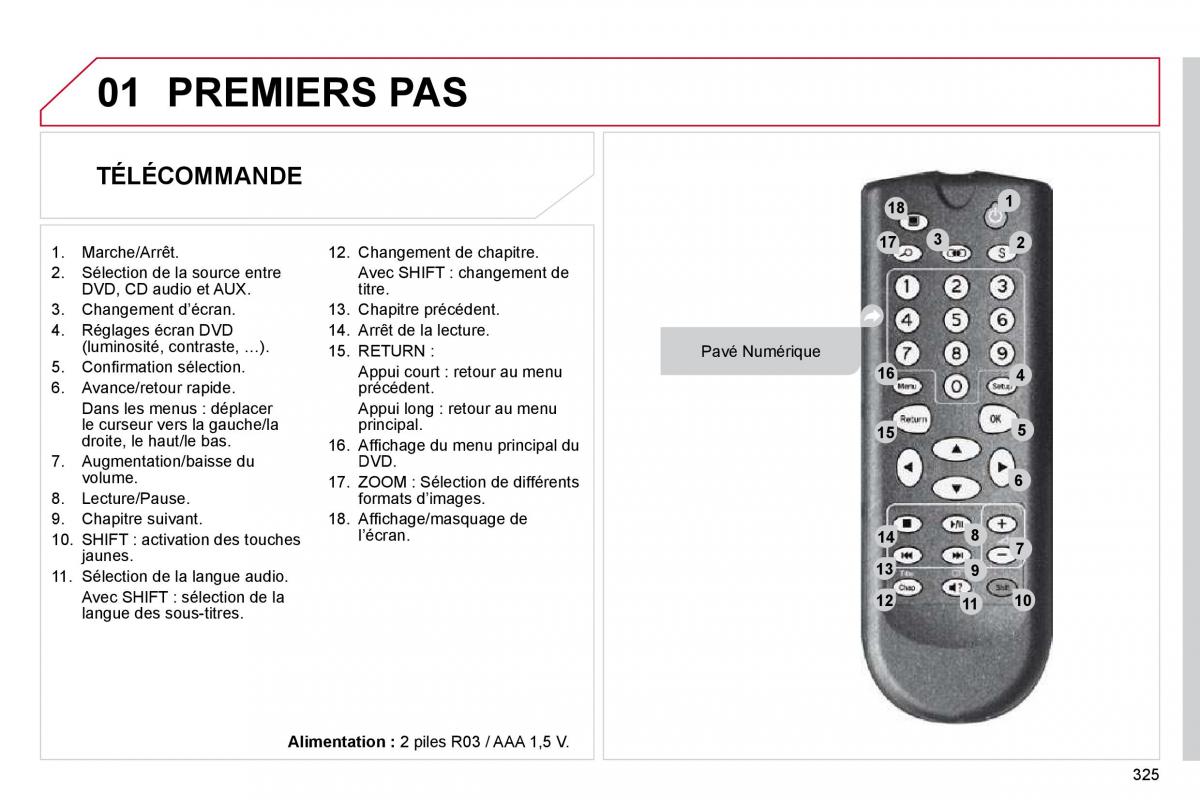 Citroen C4 Picasso I 1 owners manual manuel du proprietaire / page 323