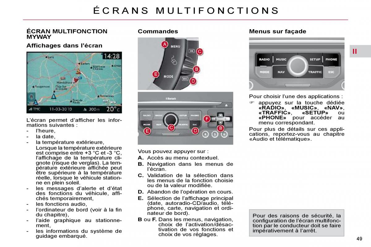 Citroen C4 Picasso I 1 owners manual manuel du proprietaire / page 38