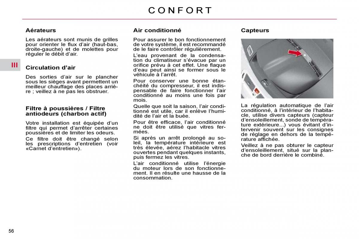 Citroen C4 Picasso I 1 owners manual manuel du proprietaire / page 46