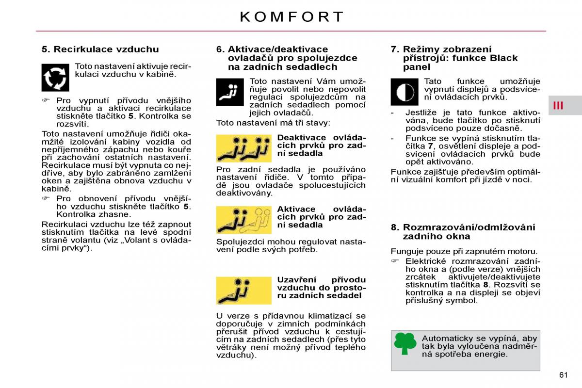 Citroen C4 Picasso I 1 owners manual navod k obsludze / page 59