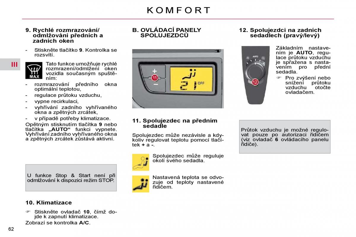 Citroen C4 Picasso I 1 owners manual navod k obsludze / page 60