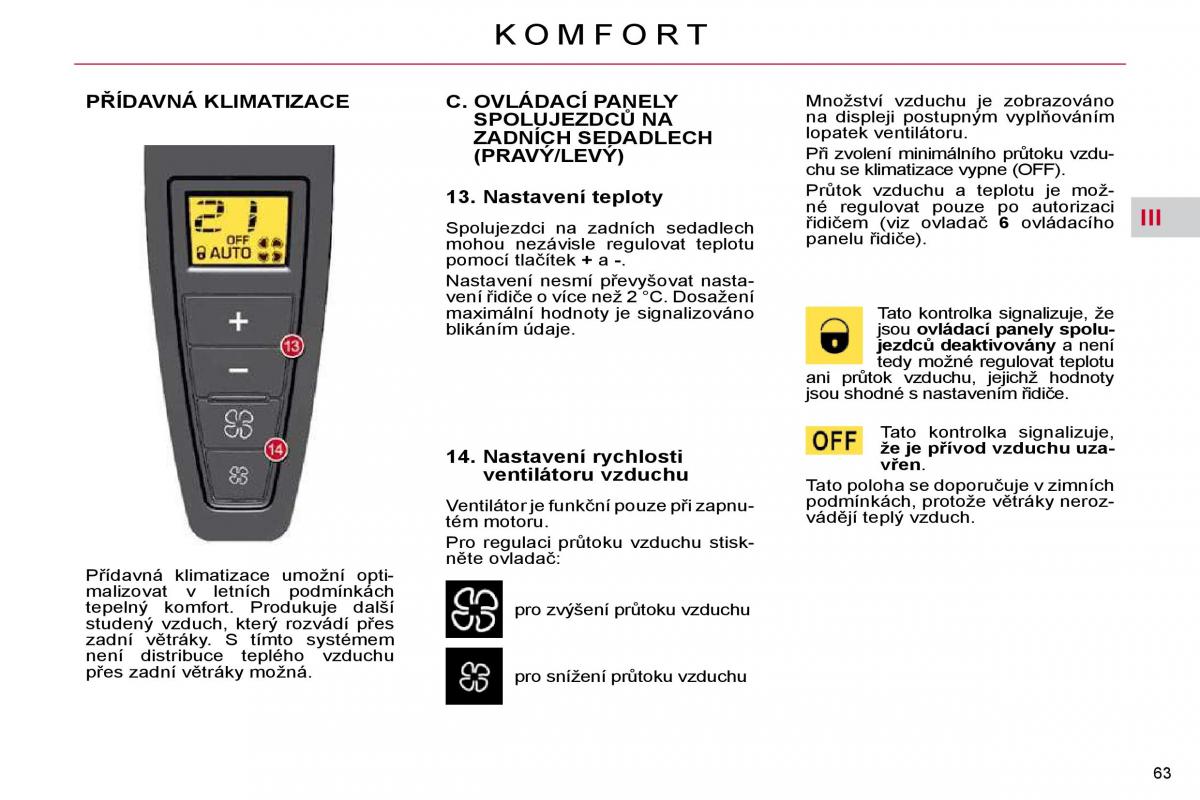 Citroen C4 Picasso I 1 owners manual navod k obsludze / page 63