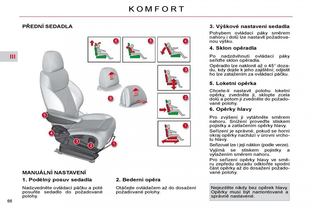 Citroen C4 Picasso I 1 owners manual navod k obsludze / page 66