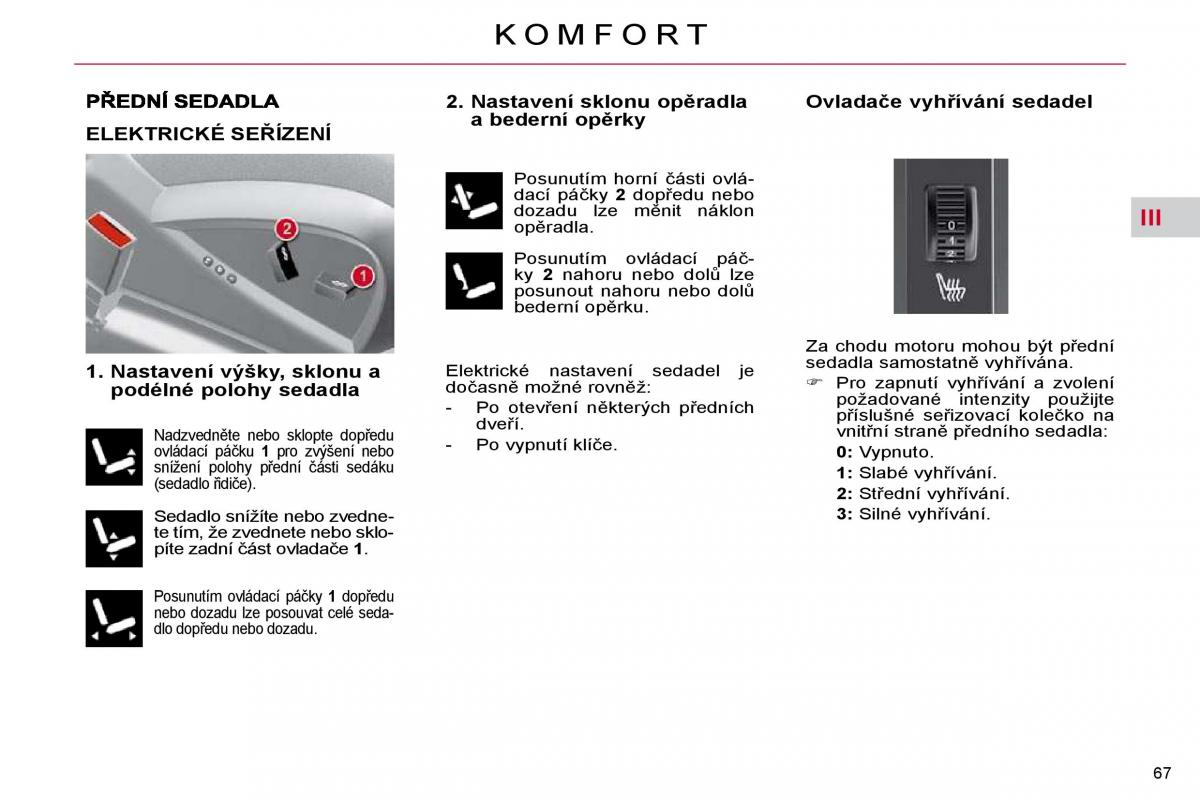 Citroen C4 Picasso I 1 owners manual navod k obsludze / page 67