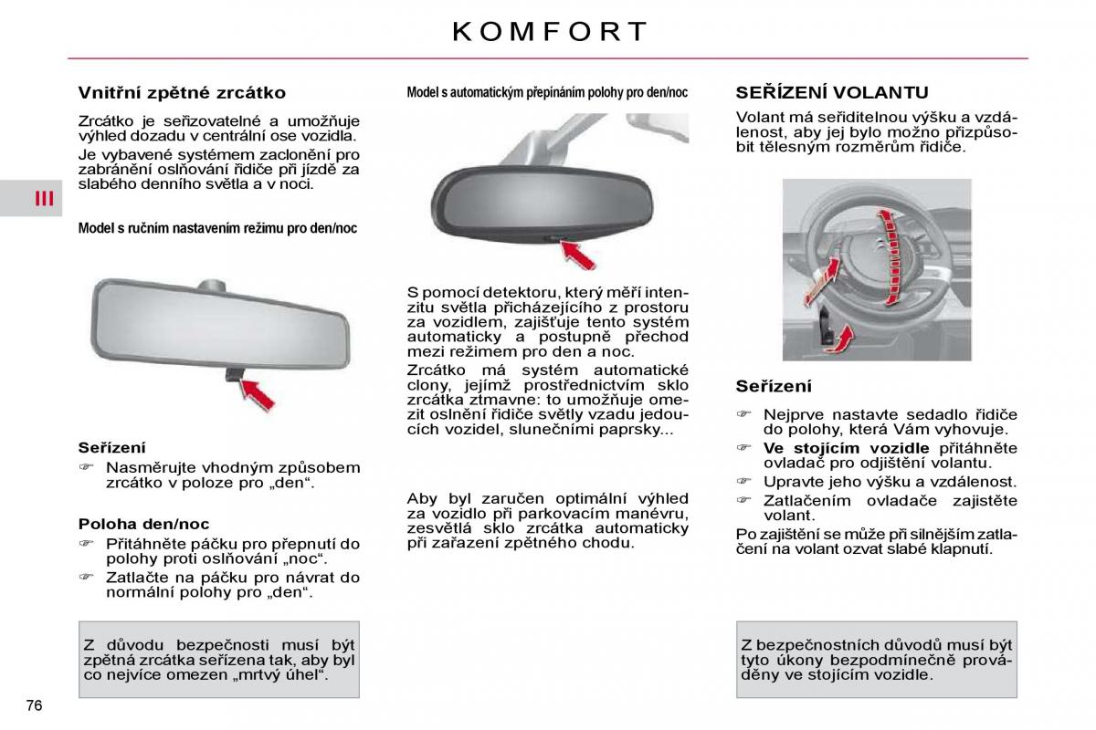 Citroen C4 Picasso I 1 owners manual navod k obsludze / page 77