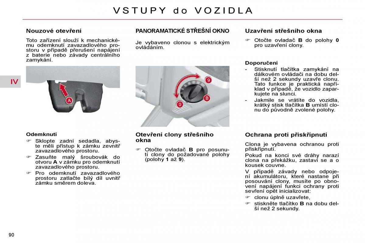 Citroen C4 Picasso I 1 owners manual navod k obsludze / page 95