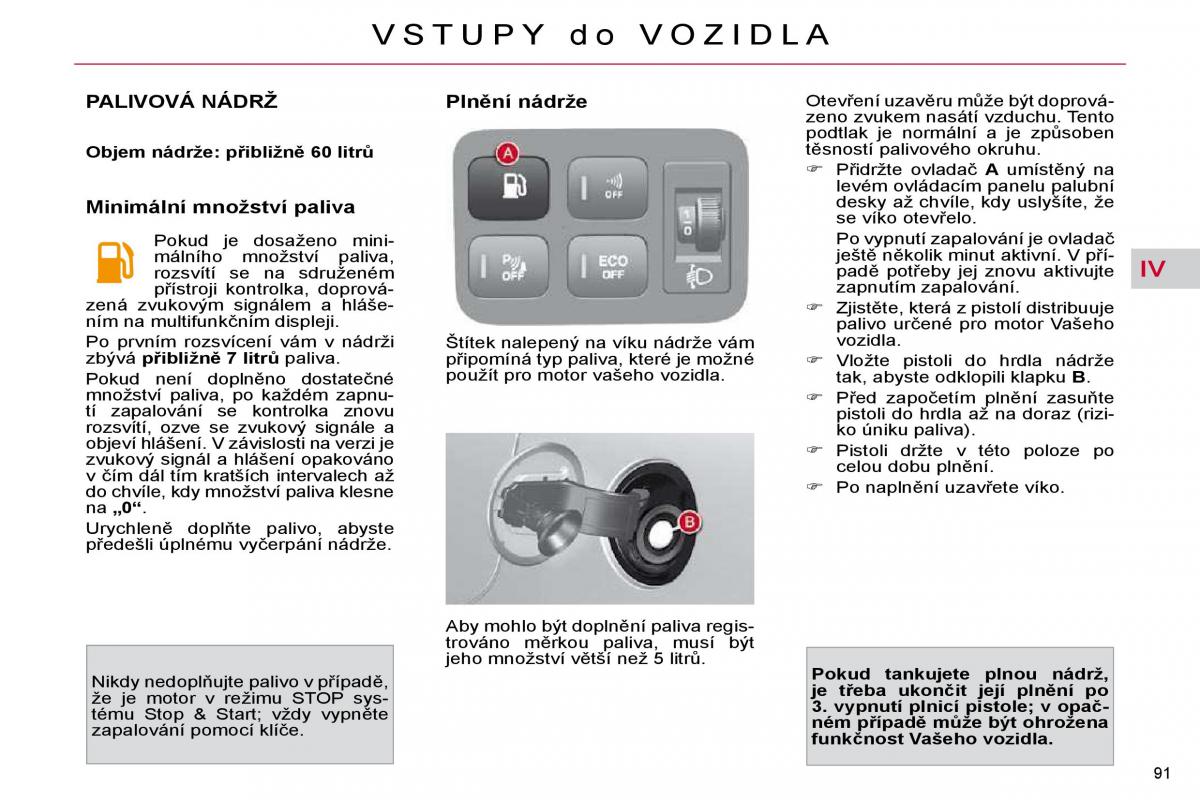 Citroen C4 Picasso I 1 owners manual navod k obsludze / page 97