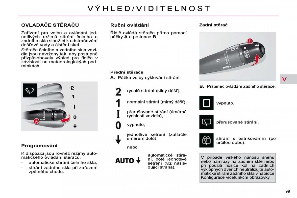 Citroen C4 Picasso I 1 owners manual navod k obsludze / page 108